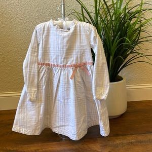 Hope & Henry 5T Organic cotton long sleeve plaid dress
